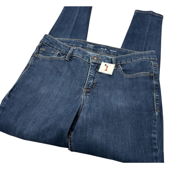 crown & Ivy Size 8R Indigo Skinny Jeans - Picture 7 of 7